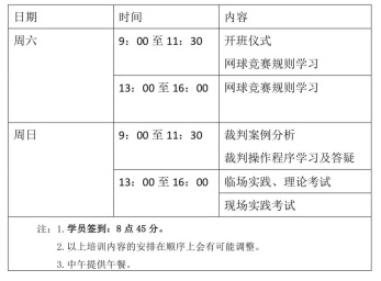 上海市网球协会举办网球一级裁判员培训班